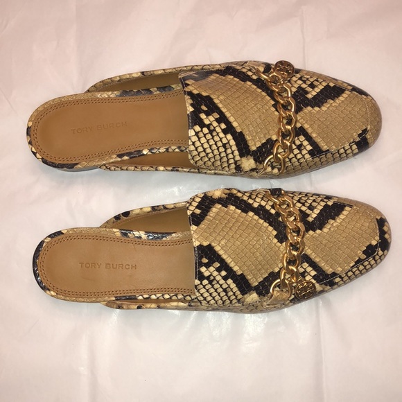 Tory Burch Mini Benton Loafer Slide w/Charm in Sand Drift Embossed. Size 7.5. - Picture 5 of 14
